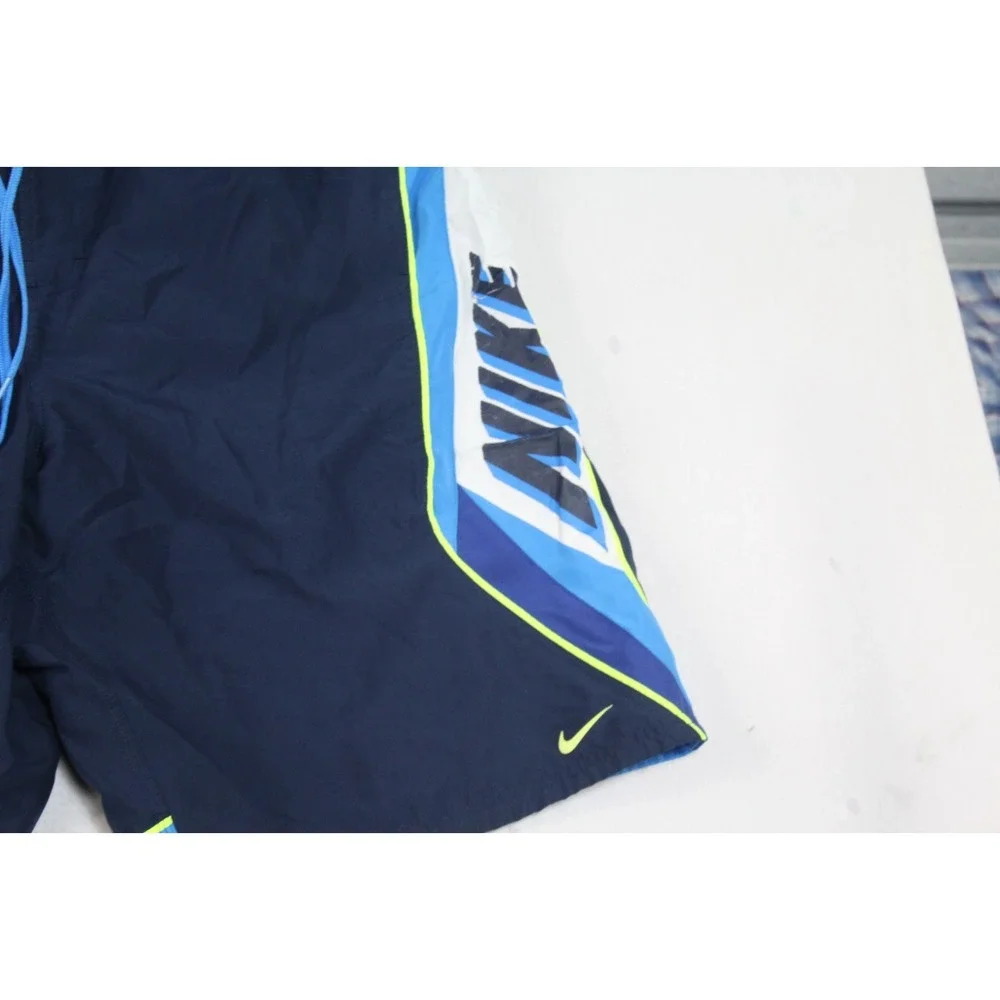 Nike Men Blue Board Shorts Trunk Dri Fit Summer Beach Casual Size XL